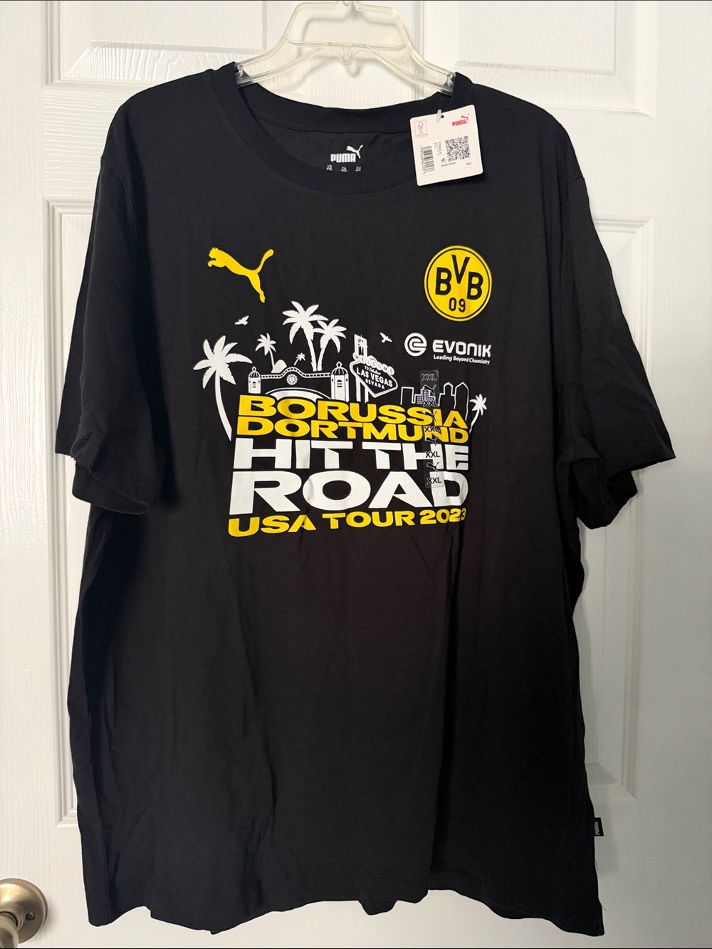 Puma Black Borussia Dortmund USA Tour Graphic Tee